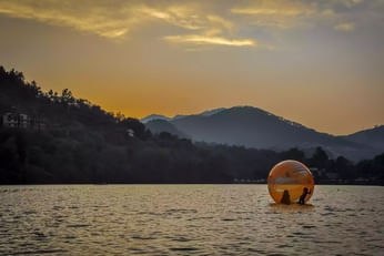 Water Zorbing in Nainital