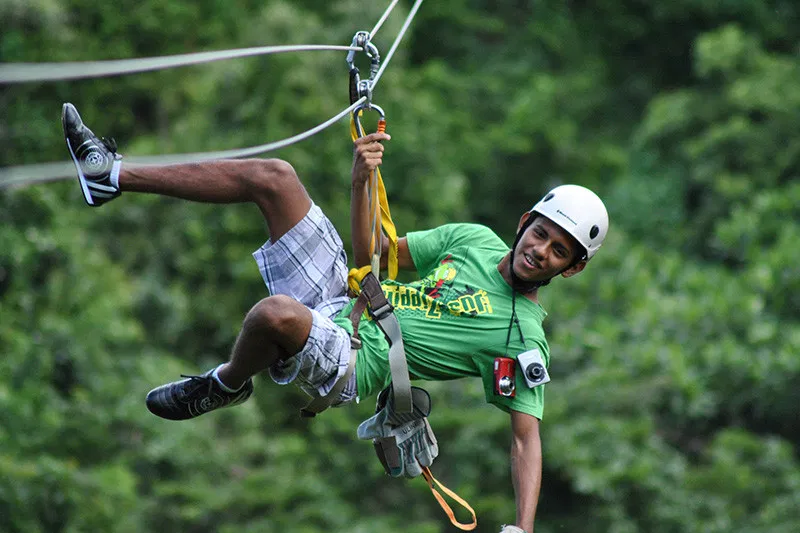 Zipline in Kanatal