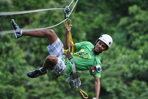 Zipline in Kanatal