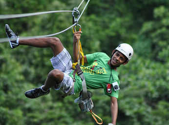 Zipline in Kanatal