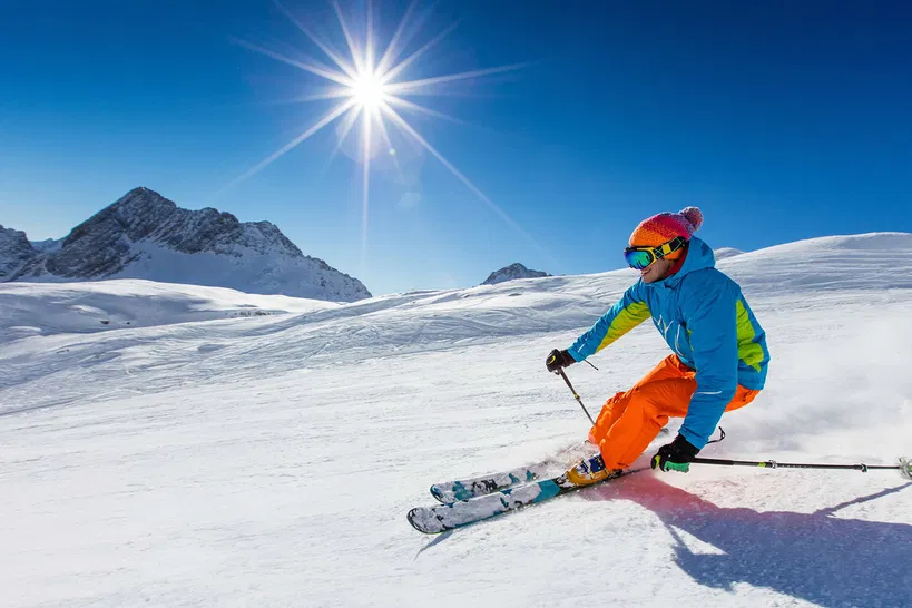 Skiing in Solang Valley