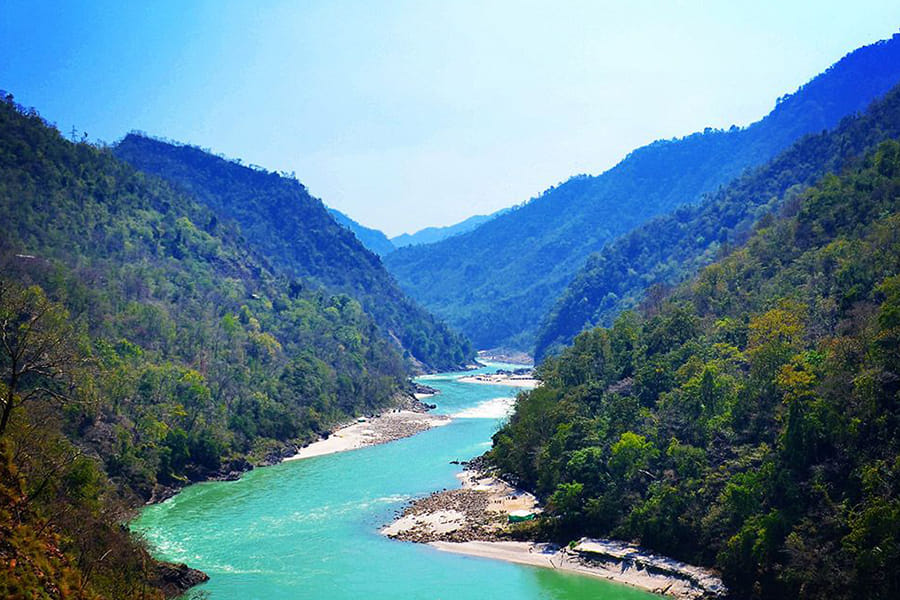 Shivpuri Riding Zone travel trail destination route from Rishikesh
