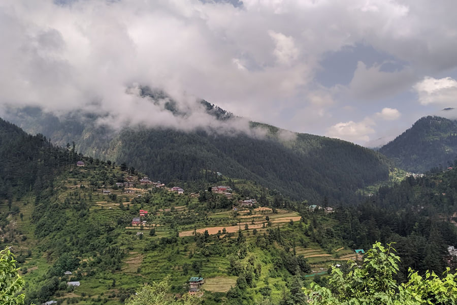 JIBHI, HIMACHAL PRADESH  (approx. 500 km from Delhi)